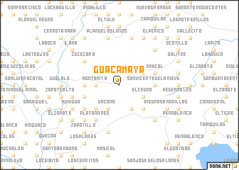 map of Guacamaya