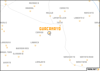 map of Guacamayo