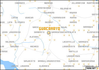 map of Guacamayo