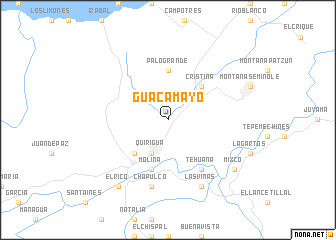 map of Guacamayo