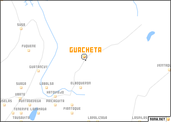 map of Guachetá