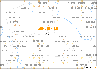 map of Guachipilín