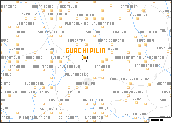 map of Guachipilín