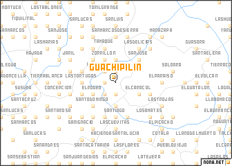 map of Guachipilín