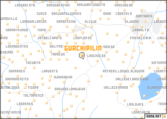 map of Guachipilín