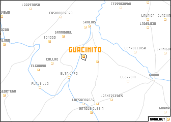 map of Guacimito