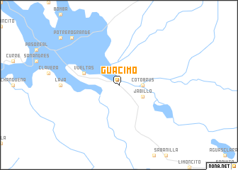 map of Guácimo