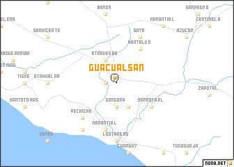 map of Guacualsan