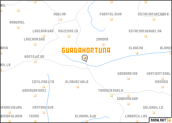 map of Guadahortuna