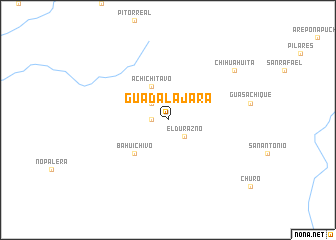 map of Guadalajara