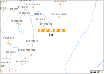 map of Guadalajara