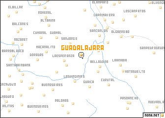 map of Guadalajara