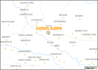 map of Guadalajara