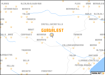 map of Guadalest