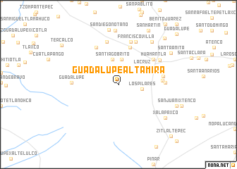 map of Guadalupe Altamira