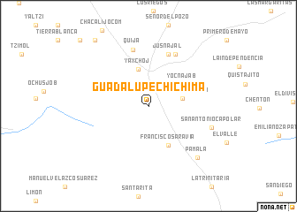 map of Guadalupe Chichima