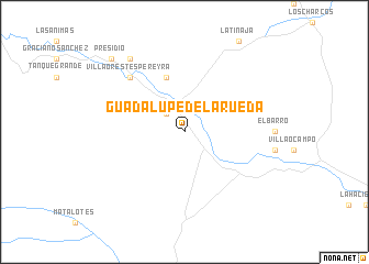 map of Guadalupe de la Rueda