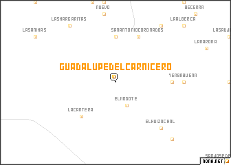 map of Guadalupe del Carnicero