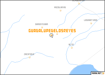 map of Guadalupe de los Reyes