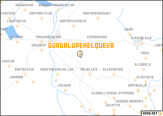 map of Guadalupe Helqueva