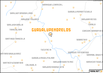map of Guadalupe Morelos
