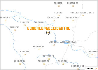 map of Guadalupe Occidental