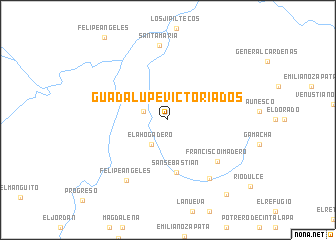 map of Guadalupe Victoria Dos