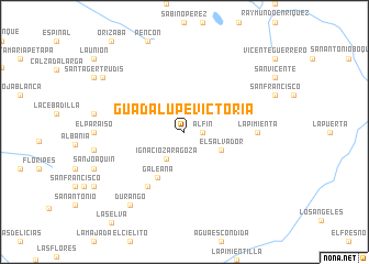 map of Guadalupe Victoria