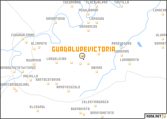 map of Guadalupe Victoria