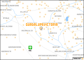 map of Guadalupe Victoria