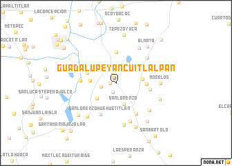 map of Guadalupe Yancuitlalpan