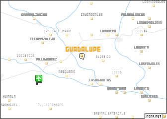 map of Guadalupe