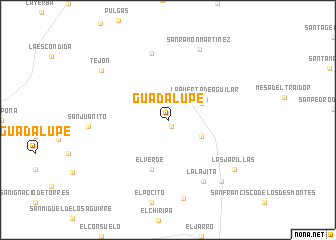 map of Guadalupe