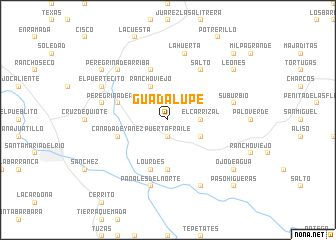 map of Guadalupe