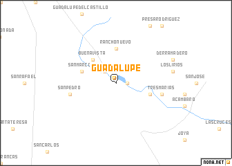 map of Guadalupe