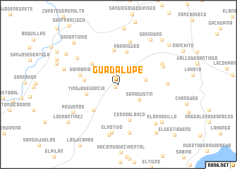 map of Guadalupe