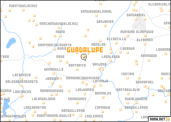 map of Guadalupe