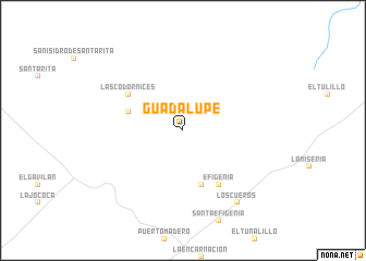 map of Guadalupe