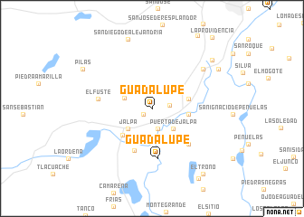 map of Guadalupe