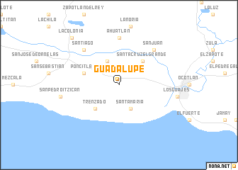 map of Guadalupe