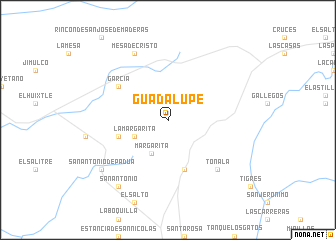 map of Guadalupe