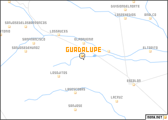 map of Guadalupe