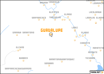 map of Guadalupe