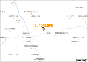 map of Guadalupe