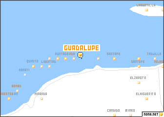 map of Guadalupe