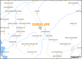 map of Guadalupe