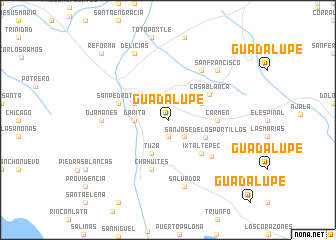 map of Guadalupe