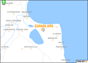 map of Guadalupe