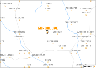 map of Guadalupe