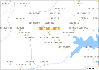 map of Guadalupe